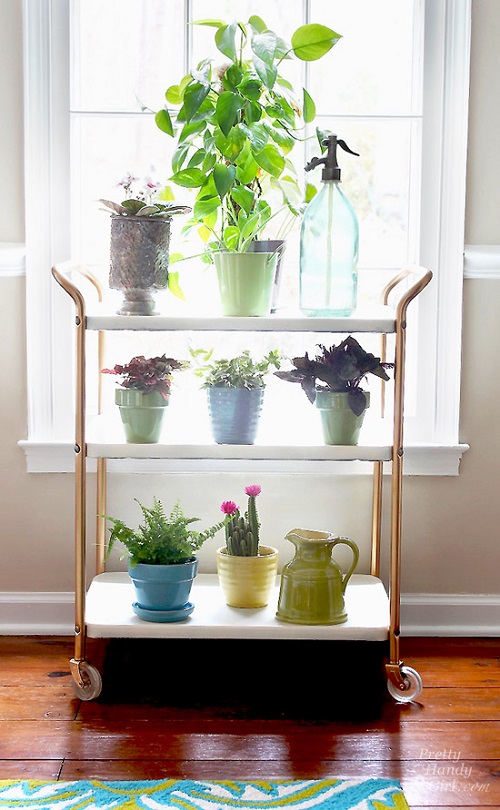 DIY Indoor Plant Stand cart Ideas